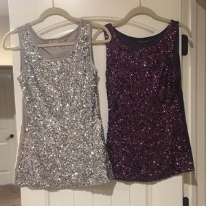 Women’s sequin tops bundle! Size L